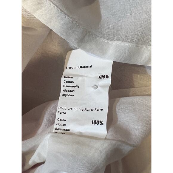 Les Bébé de Florian’s Dress 100% Cotton 6 Months Pink & White Made In France - Picture 5 of 6